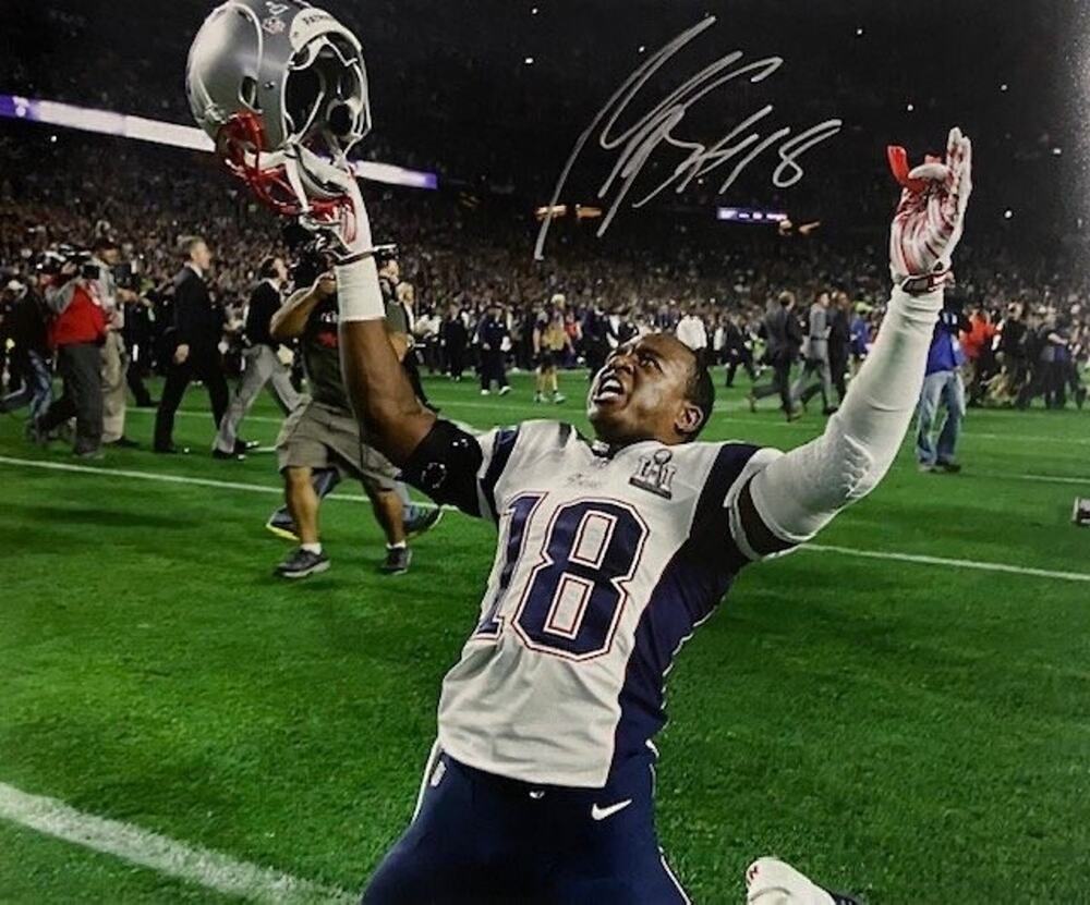 New England Patriots Matthew Slater Signed 8x10 Super Bowl Photo Sure Shot NFL